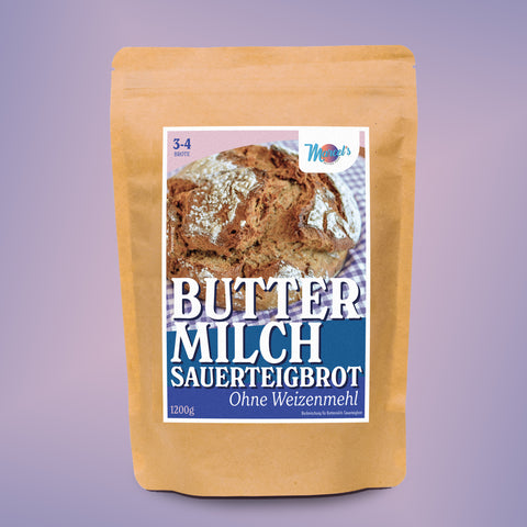 BUTTERMILCHBROT Sauerteigbrot ohne Weizenmehl