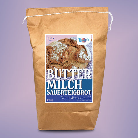 BUTTERMILCHBROT Sauerteigbrot ohne Weizenmehl