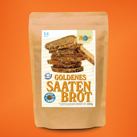 GOLDENES SAATENBROT mit nussigem Sesam (Keto)