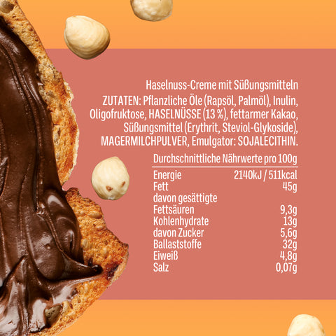 NUSSCREME ohne Zuckerzusatz