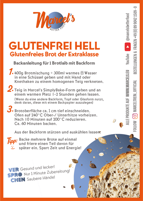 GLUTENFREI HELL mit Sauerteig