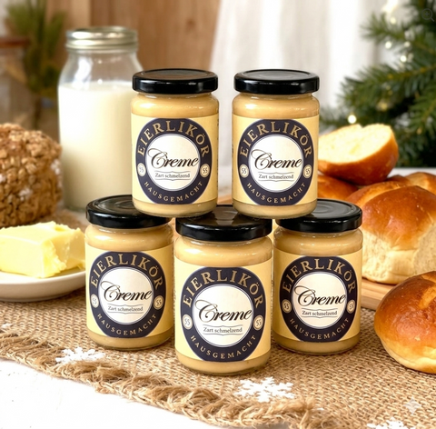 EIERLIKÖRCREME mit weißer Schokolade Set