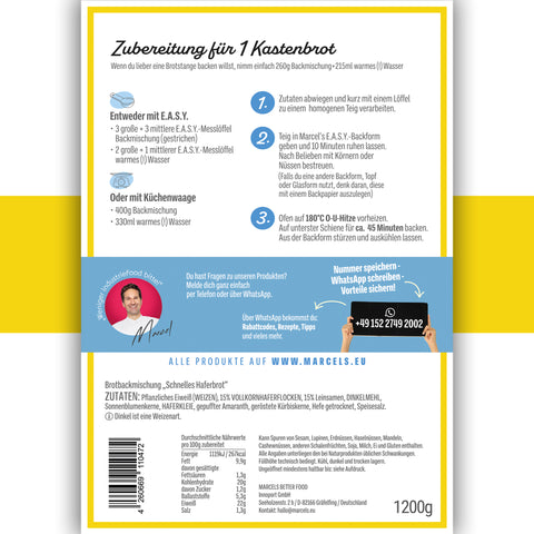 HAFER-SONNENBLUMENBROT (Keto) Probiergröße