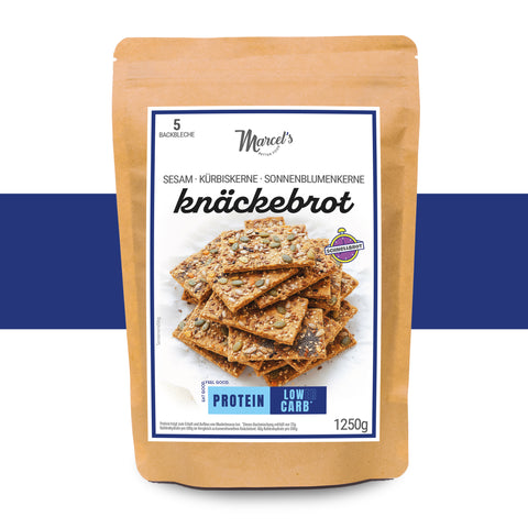 Knäckebrot Kürbis- & Sonnenblumenkerne, 50% weniger Kohlenhydrate
