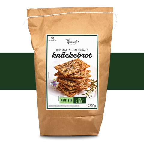 Knäckebrot Rosmarin & Meersalz, 50% weniger Kohlenhydrate