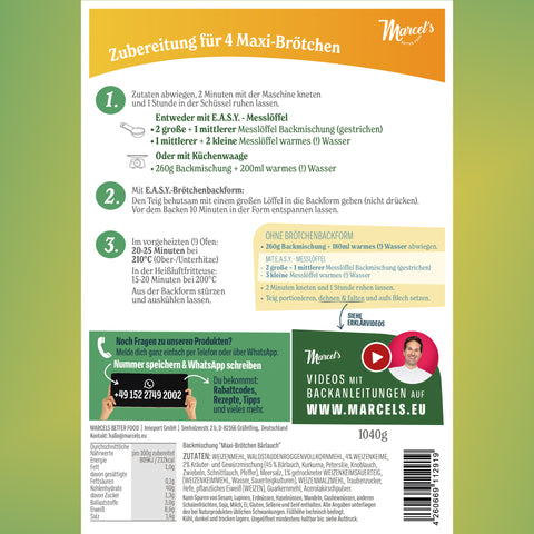 Maxi-Brötchen Bärlauch