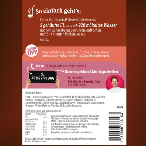 Schnelle Bolognese 100% pflanzlich