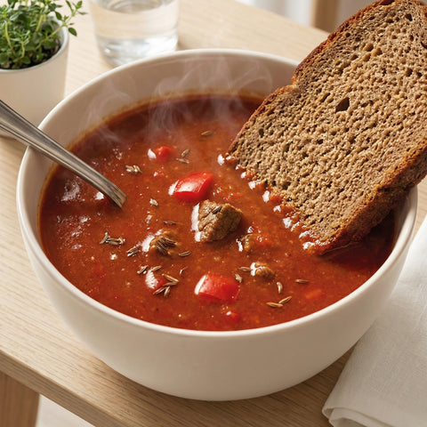 Gulaschsuppe mit Rind und Kartoffel