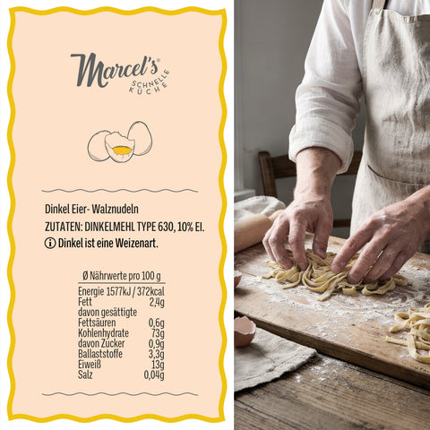 Dinkel-Eier-Walznudeln