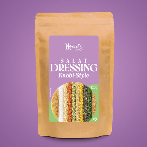 Marcel's Schnelle Küche Salatdressing Knobi-Style, 120 g Beutel – Vorderseite