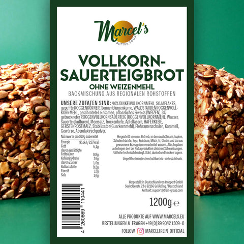 VOLLKORN-SAUERTEIGBROT ohne Weizenmehl