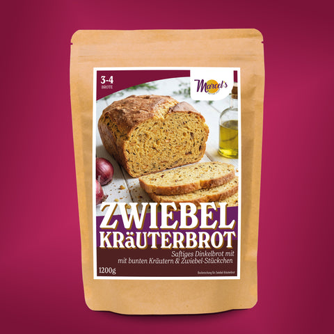 Zwiebel-Kräuterbrot mit Dinkel