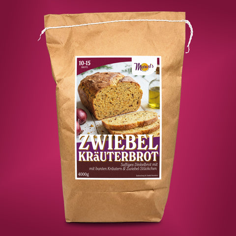 Zwiebel-Kräuterbrot mit Dinkel