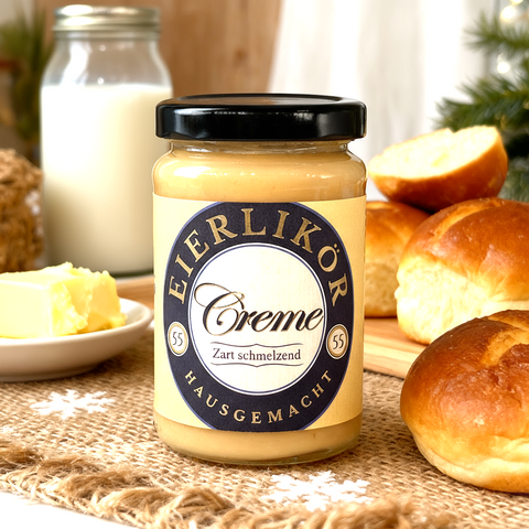 EIERLIKÖRCREME mit weißer Schokolade