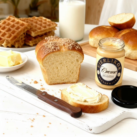 EIERLIKÖRCREME mit weißer Schokolade